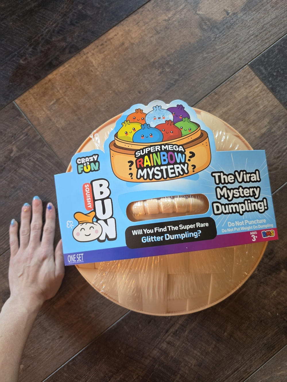 Crazy Fun Squishy Bun Super Mega Rainbow Mystery Dumpling Jumbo Squishy Toy NWT